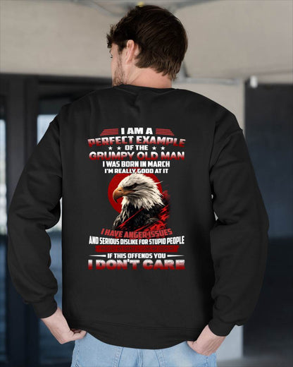 MARCH - I AM A PERFECT EXAMPLE OF THE GRUMPY OLD MAN - T SHIRT FOR MEN - LUAN03 (SKU26T-01299-03)