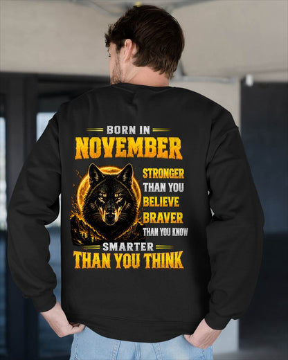 NOVEMBER - STRONGER THAN YOU BELIEVE - BRAVER THAN YOU KNOW - SMARTER THAN YOU THINK - T-SHIRT FOR MEN - LUAN11 (SKU2610-05-11)