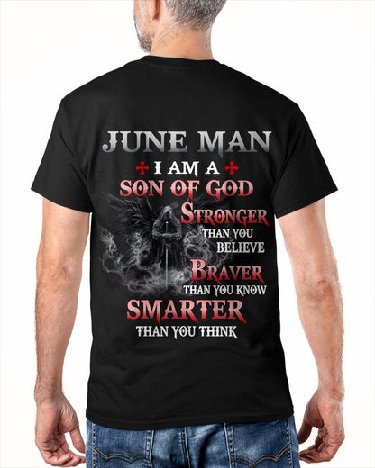 June Man Son Of God T-Shirt - Christian Gift For Men - LUAN06 (SKU2606-128-06)