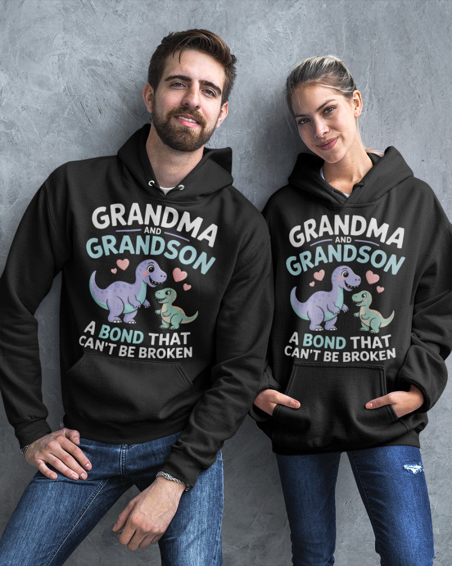 GRANDMA AND GRANDSON A BOND THAT CAN'T BE BROKEN DINOSAUR UNISEX T-SHIRT LUAN00 (SKU-GMS4)
