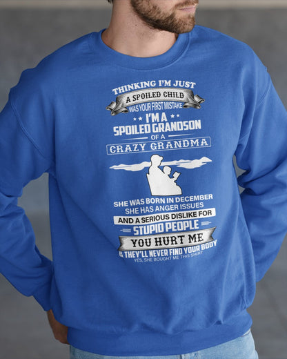 Spoiled by Grandma Shirt December Edition – From Grandma to Grandson NINA12 (SKU-GMS2-12)
