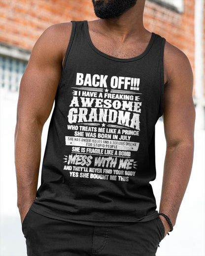 JULY - AWESOME GRANDMA - TREATS ME LIKE A PRINCE - PERFECT GIFT FROM GRANDMA TO GRANDSON - LUAN07 (SKU2608-501-07)