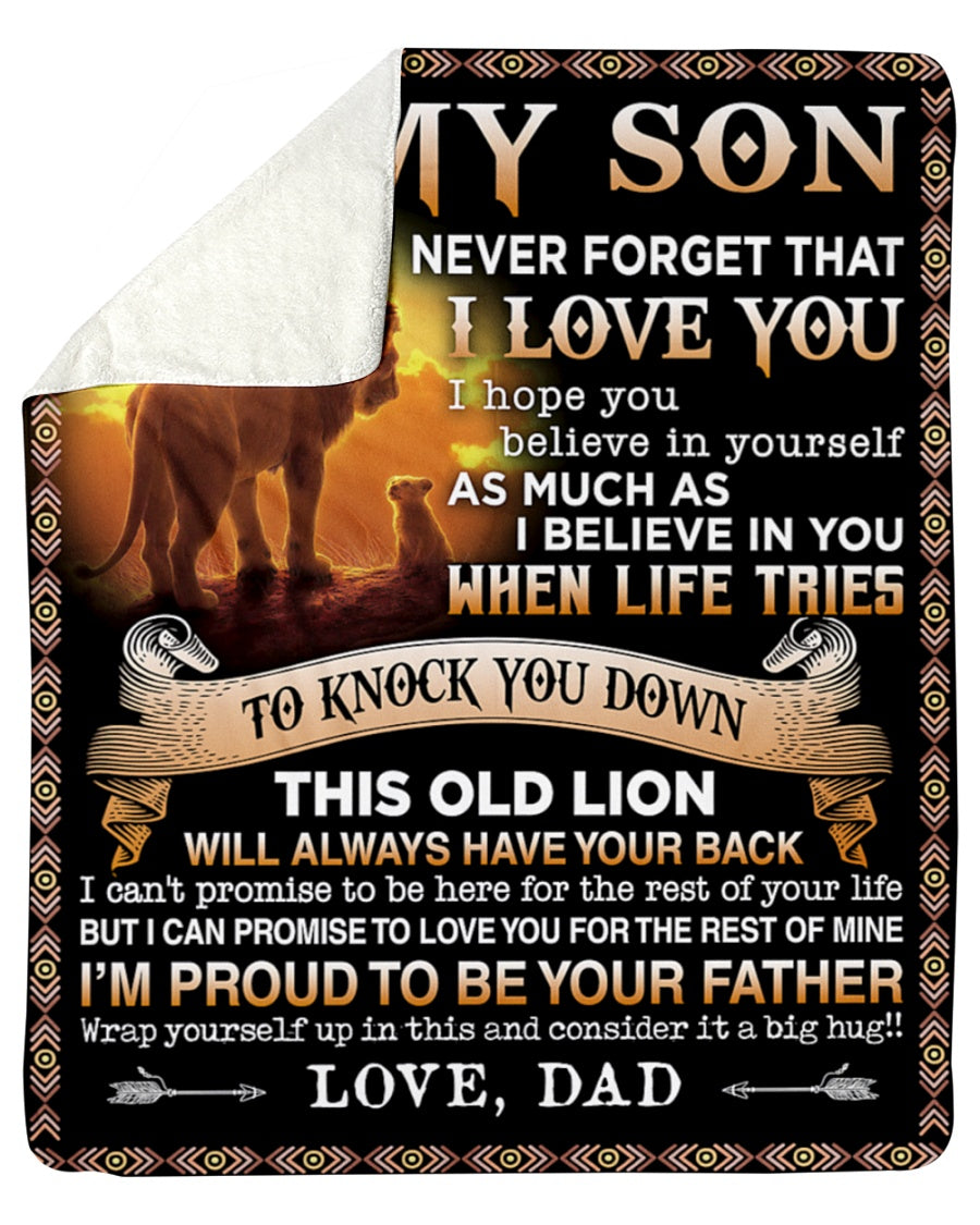 Special Gift For Your Son Blanket - From Dad (SKUB06-54)