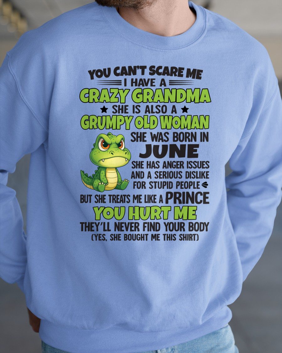 JUNE - YOU CAN'T SCARE ME - FOR GRANDSON - GIFT FROM GRANDMA - NINA06 (SKU09-85-06)