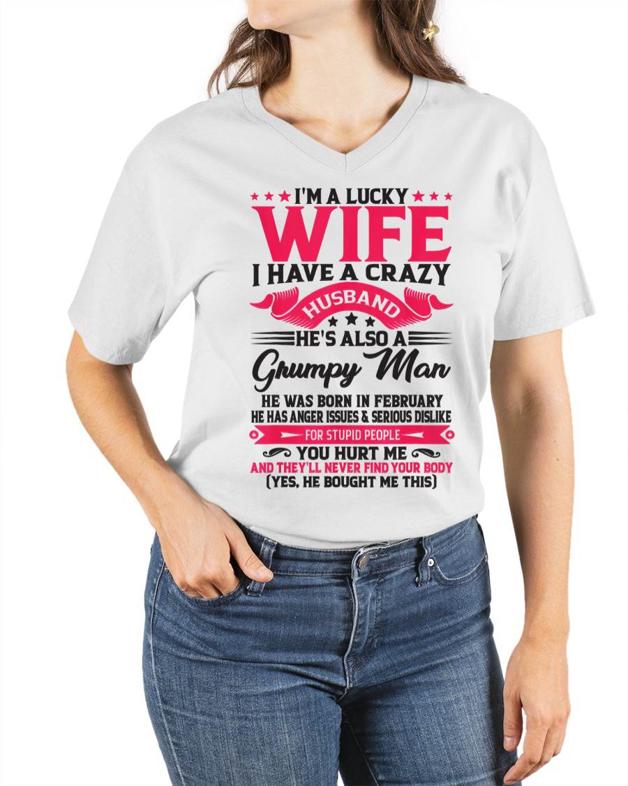 FEBRUARY - TO MY WIFE - I'M A LUCKY WIFE - GIFT FROM HUSBAND - LUAN02 (SKU10-136-02)