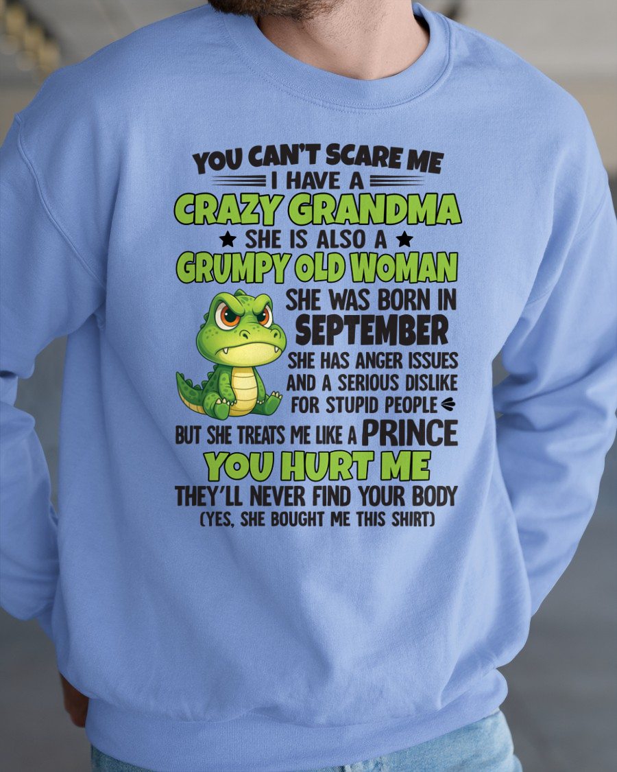 SEPTEMBER - YOU CAN'T SCARE ME - FOR GRANDSON - GIFT FROM GRANDMA - NINA09 (SKU09-85-09)