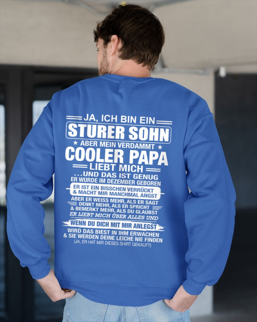 DEU12 - JA, ICH BIN EIN STURER SOHN T-SHIRT – GEBURTSTAGSGESCHENK VON EINEM DEZEMBER-PAPA - LUAN12 (SKU2606-87-12)