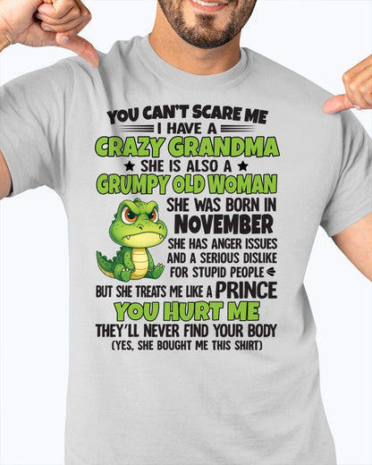 NOVEMBER - YOU CAN'T SCARE ME - FOR GRANDSON - GIFT FROM GRANDMA - NINA11 (SKU09-85-11)