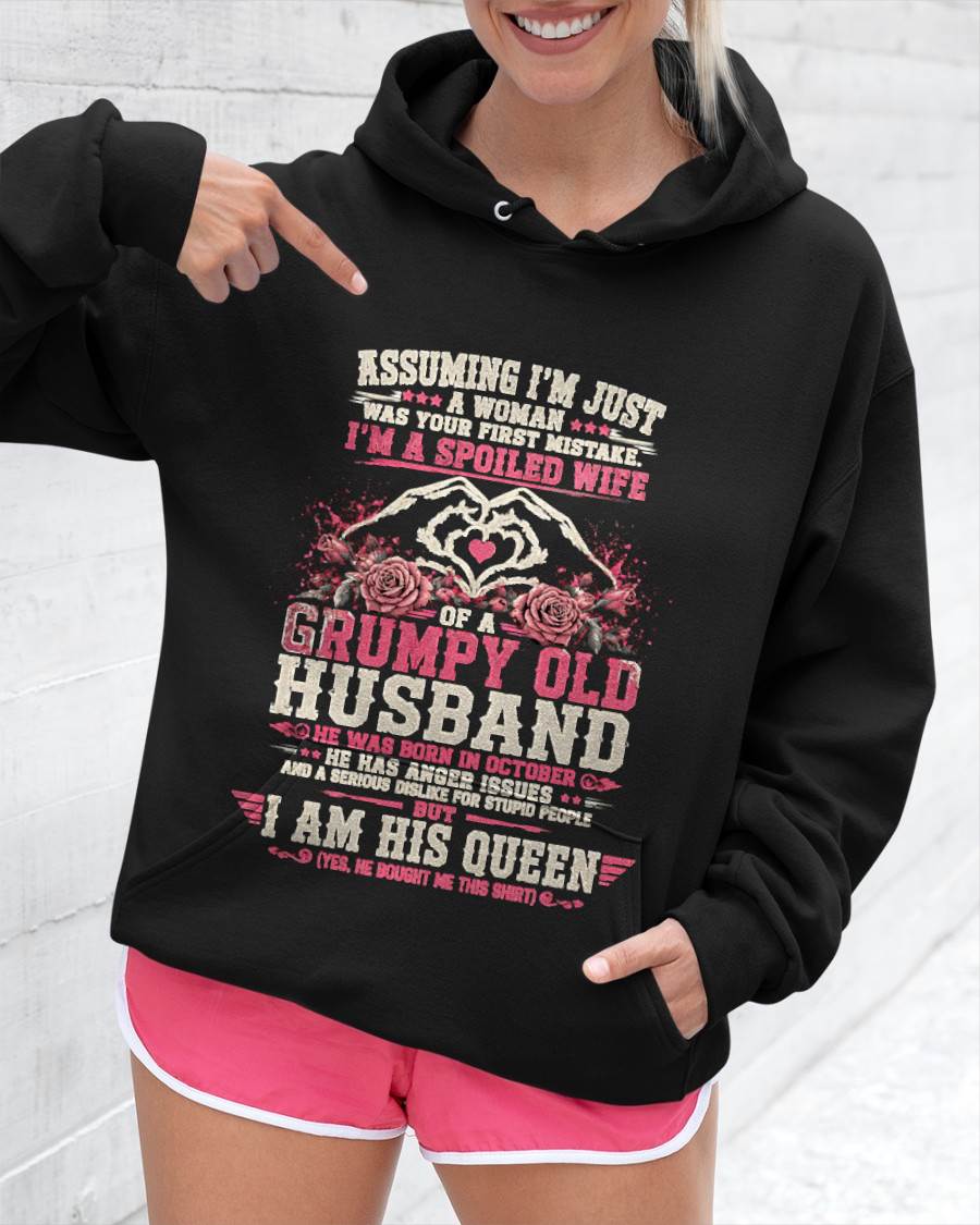 OCTOBER - SPOILED WIFE OF A GRUMPY HUSBAND - PERFECT GIFT FROM HUSBAND- LUAN10 (SKU2608-31-10)