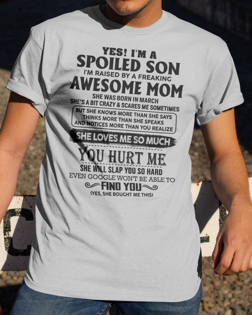 March - Awesome Mom - Perfect Gift For Your Son From Mom - LUAN03 (SKU-SPW-03)