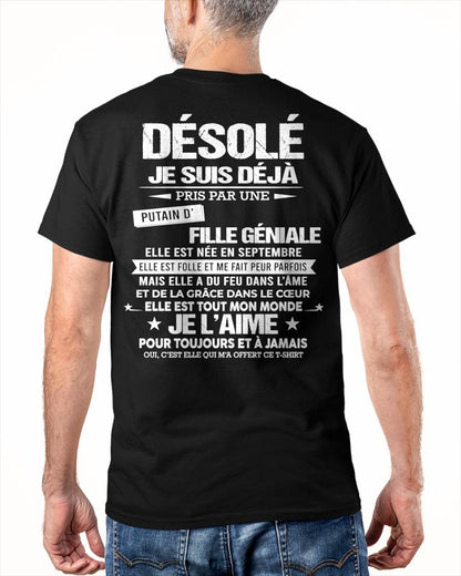 SEPTEMBRE – DÉSOLÉ, JE SUIS DÉJÀ PRIS PAR UNE FILLE VRAIMENT GÉNIALE – DE LA PART DE MA FEMME - FR09 / LUAN09 (SKU26T-01140-09)