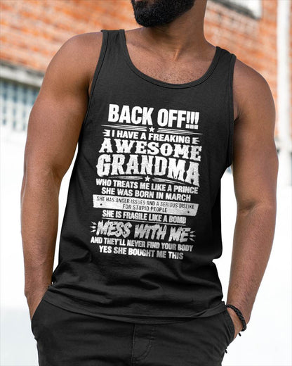 MARCH - AWESOME GRANDMA - TREATS ME LIKE A PRINCE - PERFECT GIFT FROM GRANDMA TO GRANDSON - LUAN03 (SKU2608-501-03)