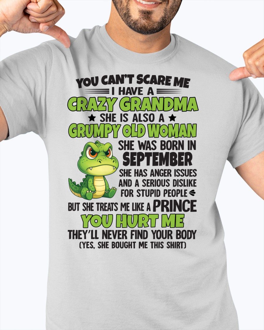 SEPTEMBER - YOU CAN'T SCARE ME - FOR GRANDSON - GIFT FROM GRANDMA - NINA09 (SKU09-85-09)