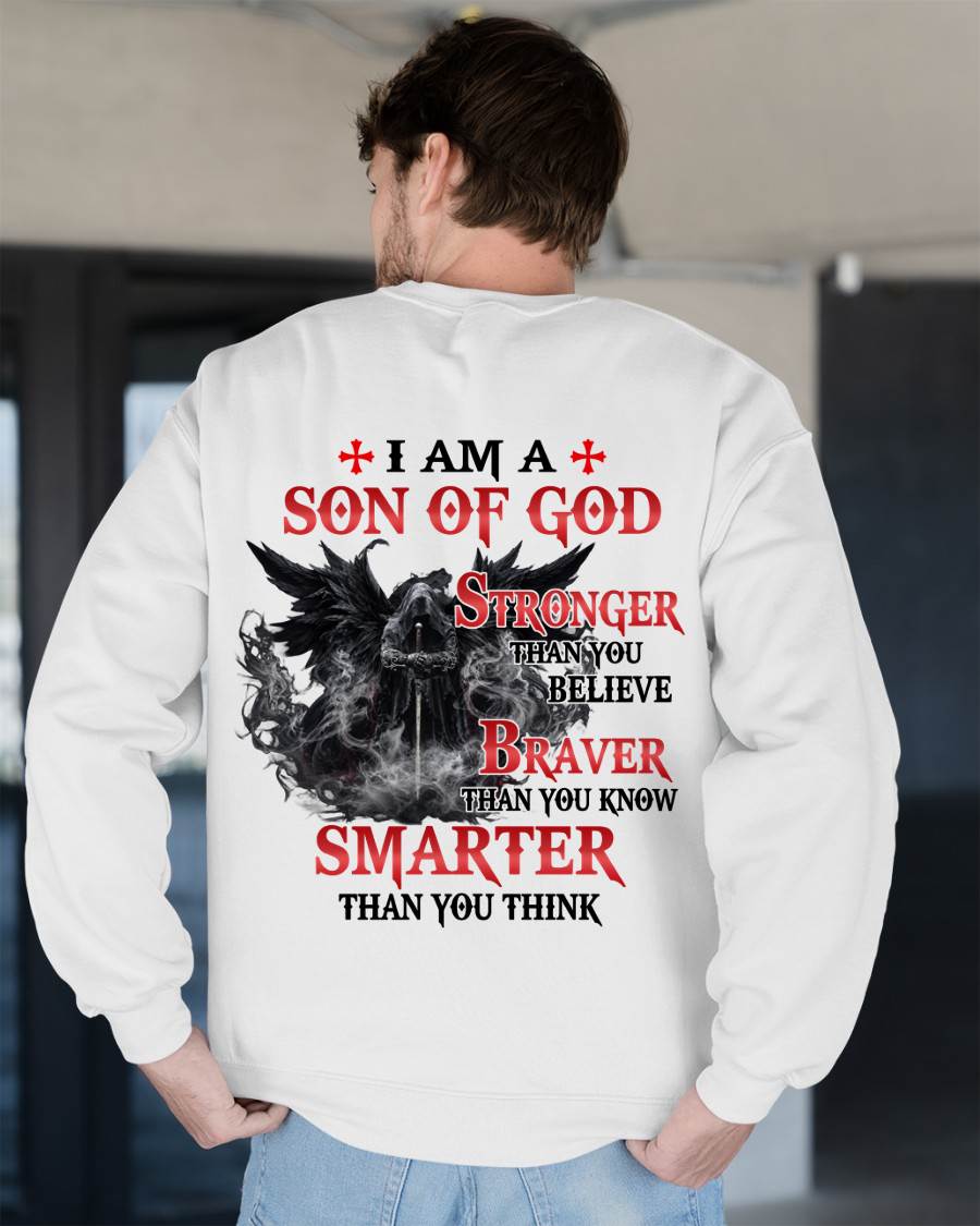 Son Of God T-Shirt For Men – Stronger Than You Believe - LUAN00 (SKU2607-178-00)