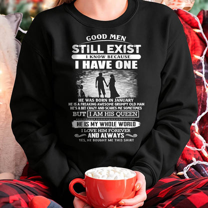 JANUARY - GOOD MEN STILL EXIST - PERFECT GIFT FROM HUSBAND, BOYFRIEND - LUAN01 (SKU2604-306-01)
