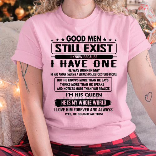 May - Good men Still Exist - gift for your girlfriend, wife from Husband - LUAN05 (SKU-GM-05)