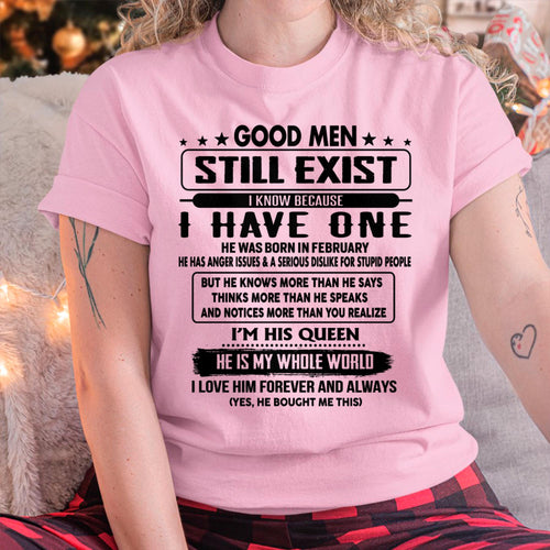 February - Good men Still Exist - gift for your girlfriend, wife from Husband - LUAN02 (SKU-GM-02)