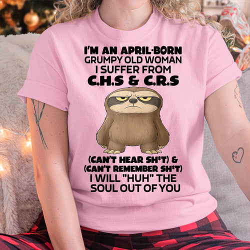 April - Grumpy Old WOMEN - Birrthday Gift For Women - LUAN04 (SKU09-21-04)