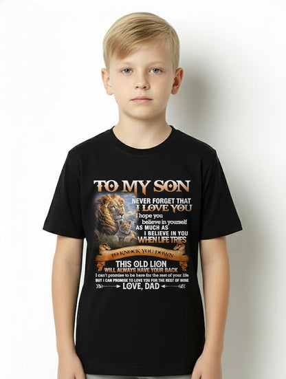 To My Son T-Shirt – Gift From Dad / Man - luan00 (SKU12-76)