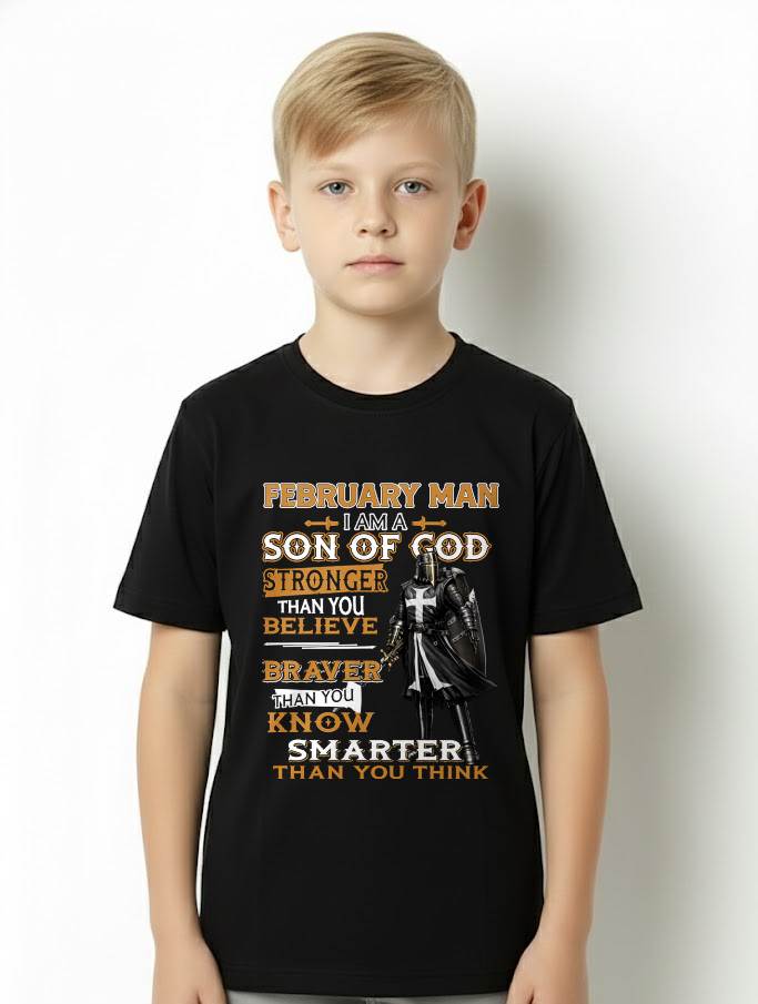 FEBRUARY - STRONGER THAN YOU BELIEVE - CHRISTIAN GIFT FOR MEN - LUAN02 (SKU2608-91-02)