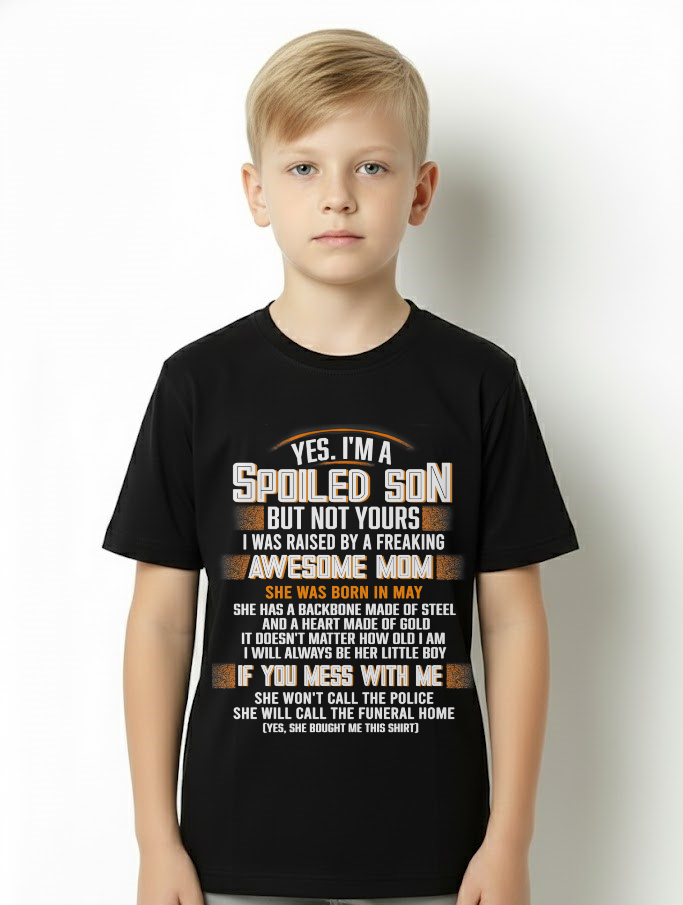 MAY - Raised By A Freaking Awesome Mom - FROM MOM TO SON - LUAN05 (SKU26T-01-45-05)