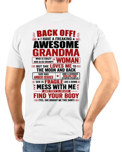 Awesome Grandma – Back Off! Perfect Gift From Grandma - LUAN00 (SKU2607-179-00)
