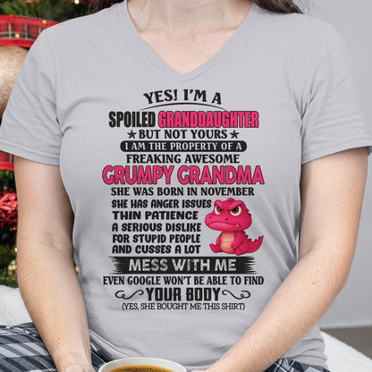 NOVEMBER - YES, I'M A SPOILED GRANDDAUGHTER - GIFT FROM GRANDMA - LUAN11 (SKU09-96-11)