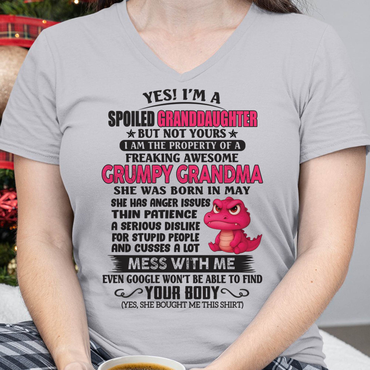MAY - YES, I'M A SPOILED GRANDDAUGHTER - GIFT FROM GRANDMA - LUAN05 (SKU09-96-05)