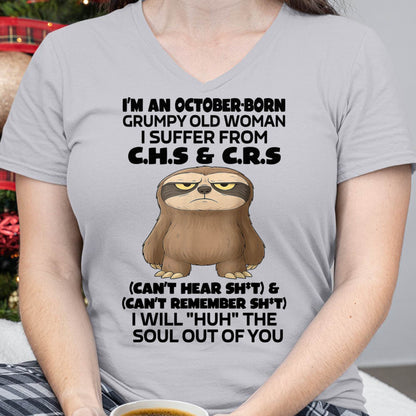 October - Grumpy Old WOMEN - Birrthday Gift For Women - LUAN10 (SKU09-21-10)