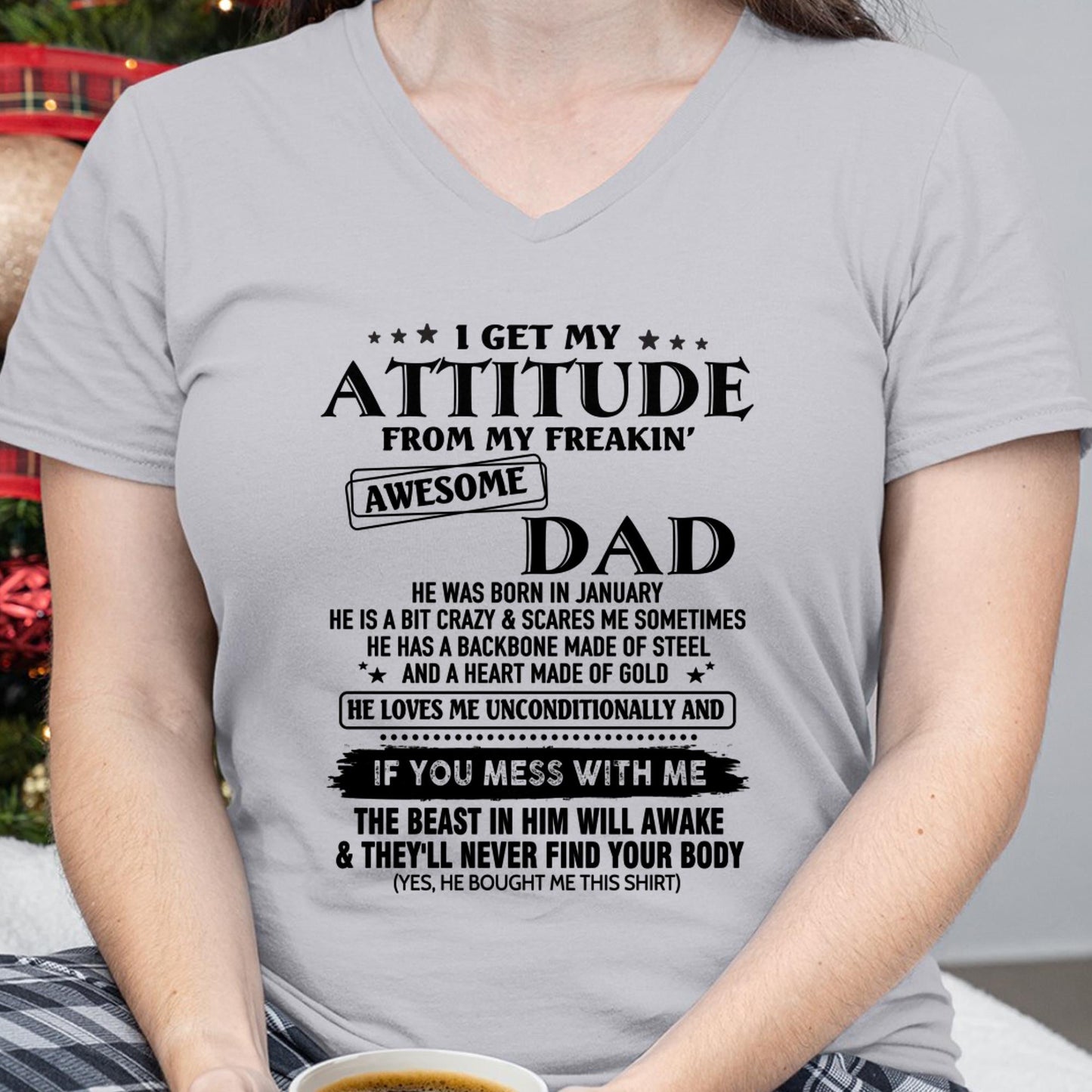 January - Gift For Son and Daughter From Dad - LUAN01 - (SKU-TDADC-01)